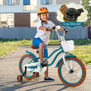Children Bicycle with Front Handbrake and Rear Coaster Brake-Turquoise by LJGDeals