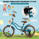 Children Bicycle with Front Handbrake and Rear Coaster Brake-Turquoise by LJGDeals