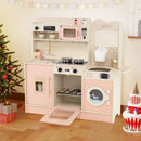 Children Pretend Toy Kitchen Playset with Light and Sound by LJGDeals