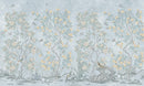 Blue Chinoiserie Wallpaper with Hand Painted Birds & Blossoms - Wall Mural