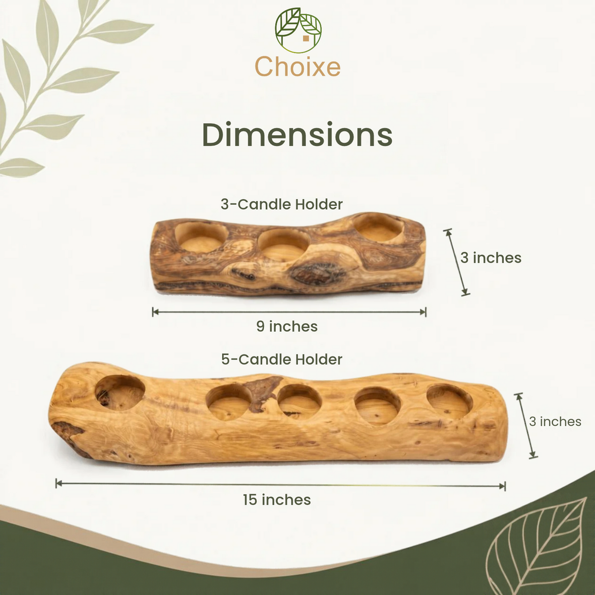 Olive Wood Candle Holder, photo 10 of 10