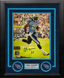 Chris Johnson in Action Tennessee Titans Autographed 8" x 10" Framed Football Photo by Dynasty Sports & Framing