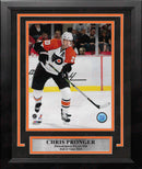 Chris Pronger in Action Philadelphia Flyers 8" x 10" Framed Hockey Photo by Dynasty Sports & Framing