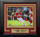 Christian McCaffrey in Action San Francisco 49ers 8" x 10" Framed Football Photo by Dynasty Sports & Framing