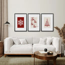 Wall Art Christmas Decoration Set of 3 Prints by Wall Art Set