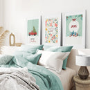 Holiday Nursery Christmas Set of 3 Wall Prints by Wall Art Set