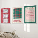 Cozy Seasonal Christmas Decor Wall Art Posters by Wall Art Set