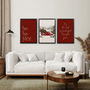 Winter Holiday Decoration Art Decor Prints by Wall Art Set