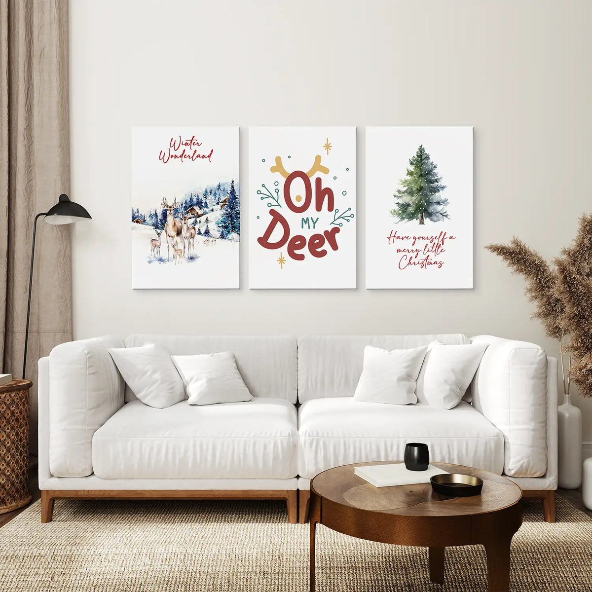 Winter Wonderland Christmas Wall Art Prints Set, photo 2 of 9