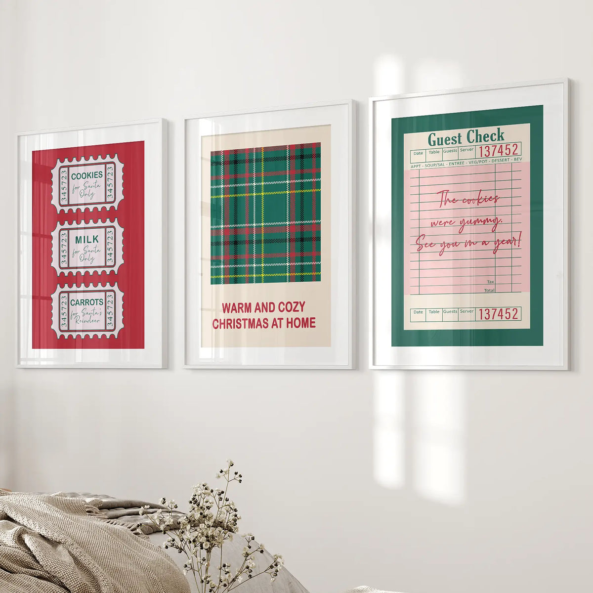 Cozy Seasonal Christmas Decor Wall Art Posters, photo 5 of 10