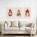 Christmas Gnomes Kids Room Decor Wall Art Set by Wall Art Set