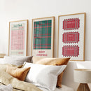 Christmas Wall Art Set. Guest Check, Santa Tickets by Wall Art Set
