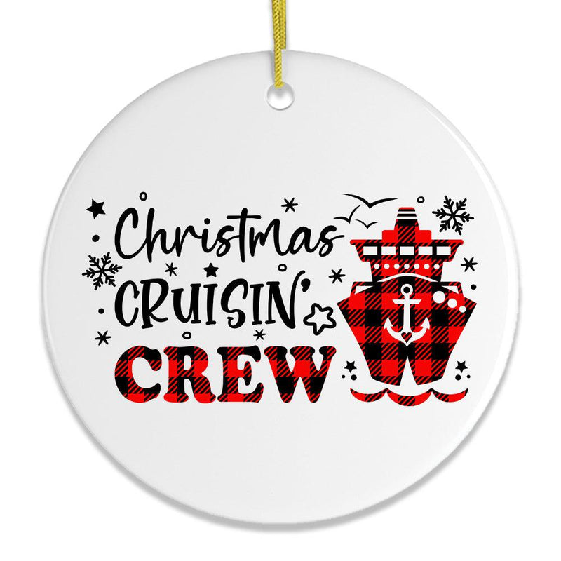 Christmas Cruisin Crew Cruise Ship Themed Ornament