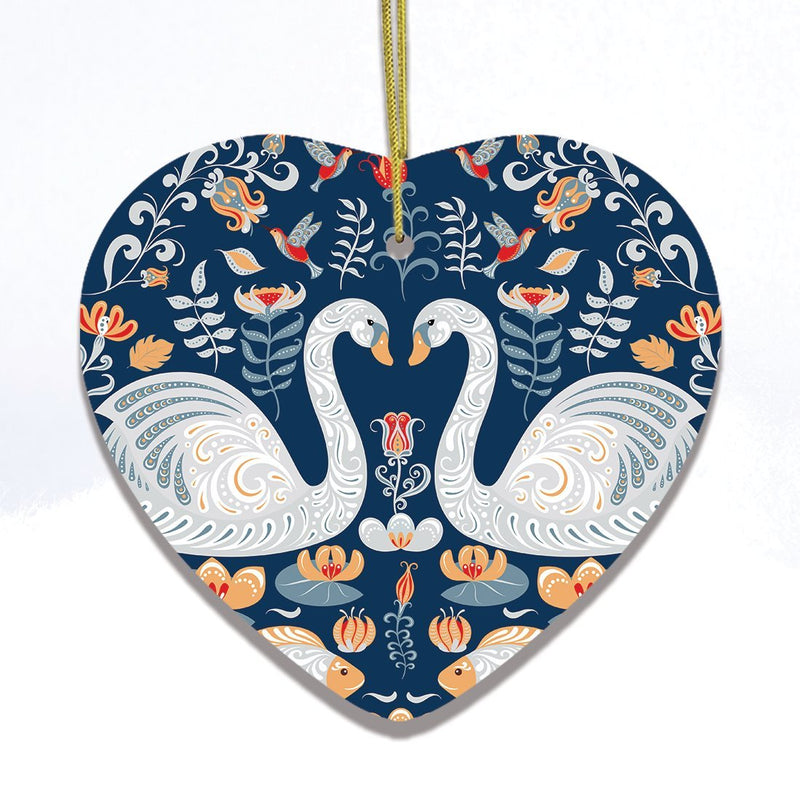 Scandinavian Zen Pond Christmas Ornament