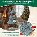 Christmas Cat Tree for Indoor Cats 48.5 inch Cute Cat Tower with 2 Large Condos Scratching Post-Green by LJGDeals