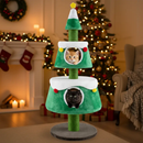 Christmas Cat Tree for Indoor Cats Cute Holiday Cat Tower with 2 Condos-Green by LJGDeals