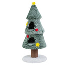 Christmas Cat Tree with 2 Condos & Scratching Post