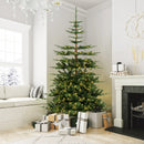 7 Feet Hinged Artificial Pre-lit Christmas Tree with 1303 Branch Tips by DirectDeals