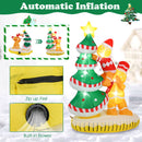 7 Feet Inflatable Christmas Tree with 7 Internal LED Lights and Built-in Fan by DirectDeals