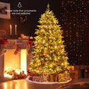 5 Feet Artificial Xmas Tree Hinged with 11 Lighting Modes and Remote Control by LJGDeals