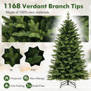 5 Feet Artificial Xmas Tree Hinged with 11 Lighting Modes and Remote Control by DirectDeals