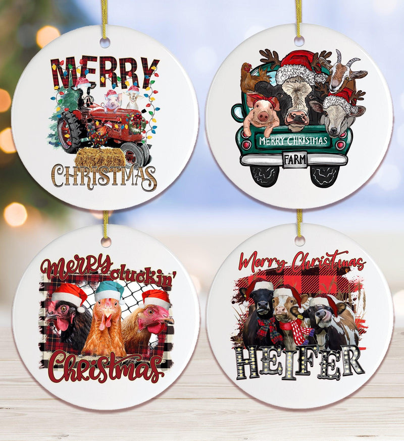 Christmas on a Farm Ornament Bundle