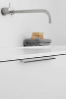 Polished Chrome "Edge Straight" Tab Drawer Pulls