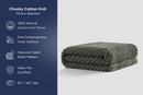 Seed Stitch Cotton Throw Blanket