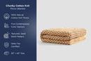 Seed Stitch Cotton Throw Blanket