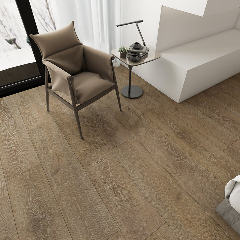 Cinder Textured/EIR 7.72"x72.83" Laminate Flooring 12.3mm - Simple Tan