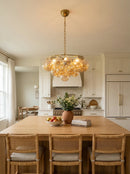 Circular Multi-Head Glass Ball Bubble Chandelier