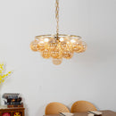 Circular Multi-Head Glass Ball Bubble Chandelier