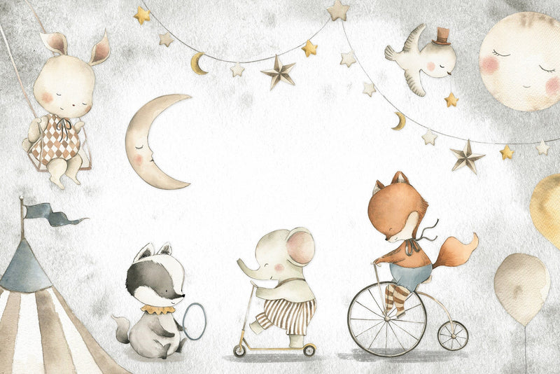 Forest Friends Wallpaper - Peel and Stick Nursery Mural