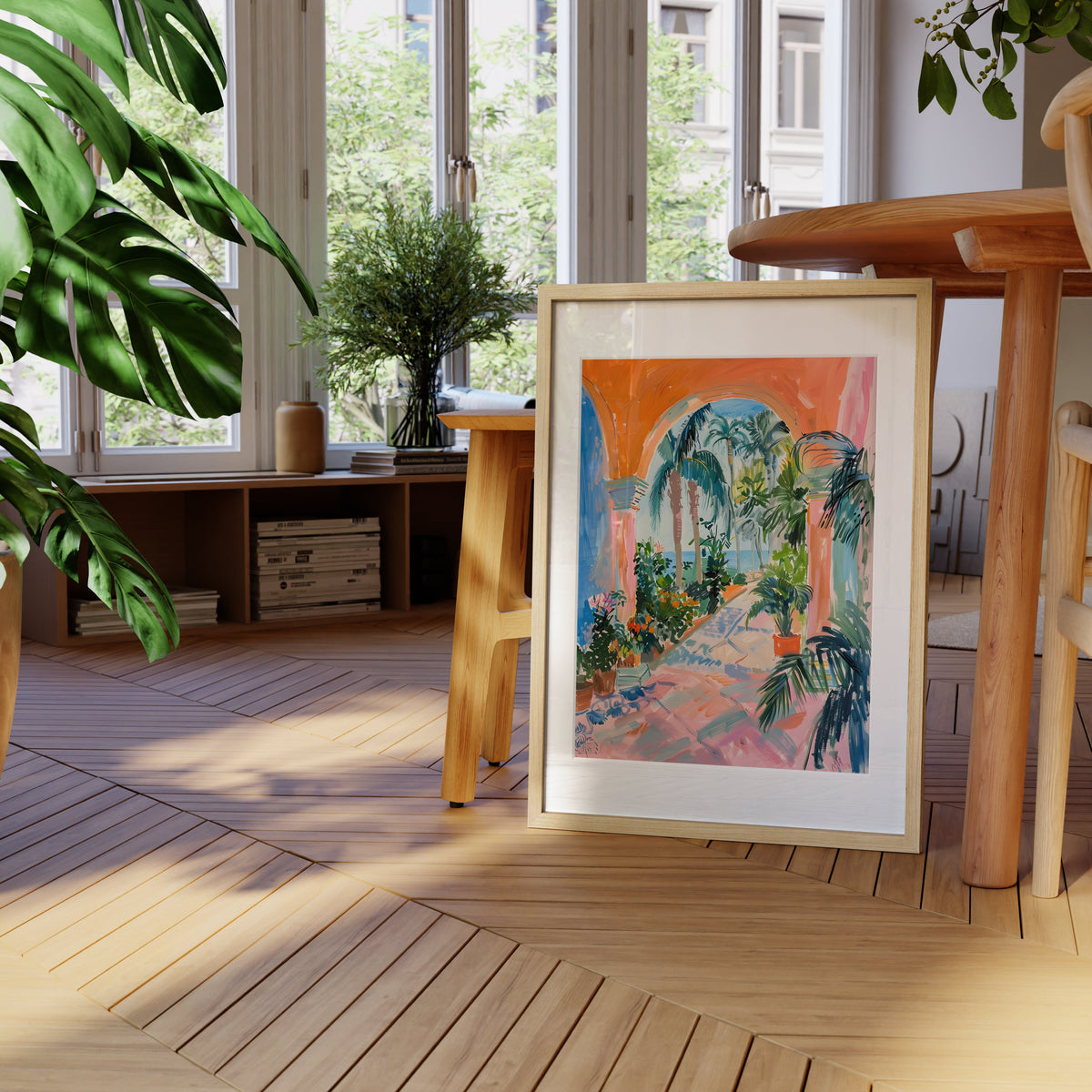City Scenery 3, installed in a room