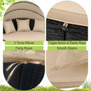Round Patio Daybed with Retractable Canopy and Cushions by DirectDeals