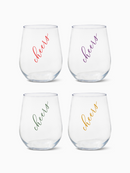 Classic Cheers (Color) - RESERVE 16oz Stemless Wine Tritan™ Copolyester Glass