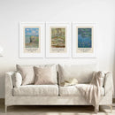 3 Piece Claude Monet Wall Art Set. Water Lilies Prints