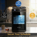 Countertop Ice Maker with 1.6" Clear Ice Cubes - 26 lbs/Day by LJGDeals