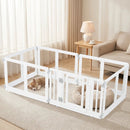 Clear Plastic Dog Playpen with Door - 8 Panel by DirectDeals
