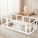 Clear Plastic Dog Playpen with Door - 8 Panel by LJGDeals