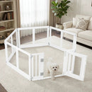 Clear Plastic Dog Playpen with Door - 8 Panel by LJGDeals