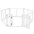 Clear Plastic Dog Playpen with Door - 8 Panel by LJGDeals