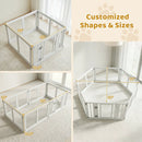 Clear Plastic Dog Playpen with Door - 8 Panel by LJGDeals