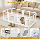 Clear Plastic Dog Playpen with Door - 8 Panel by LJGDeals