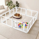 Clear Plastic Dog Playpen with Door - 8 Panel by LJGDeals