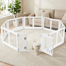 Clear Plastic Dog Playpen with Door - 8 Panel by LJGDeals