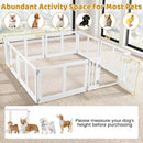 Clear Plastic Dog Playpen with Door - 8 Panel by LJGDeals
