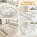 Clear Plastic Dog Playpen with Door - 8 Panel by LJGDeals