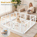 Clear Plastic Dog Playpen with Door - 8 Panel by LJGDeals