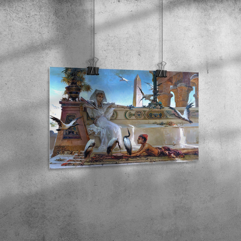 "Cleopatra" by Wilhelm Kotarbiński Matte Poster